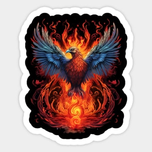 Flaming Phoenix Resurgence Sticker